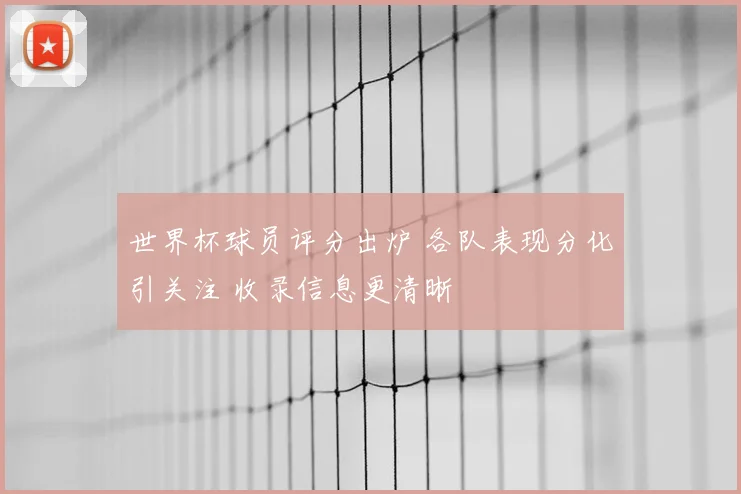 世界杯球员评分出炉 各队表现分化引关注 收录信息更清晰